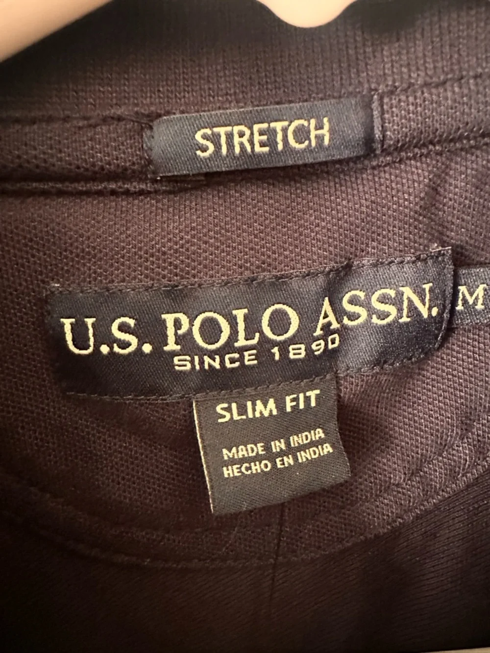 U.S. Polo Assn. Men’s Navy Polo with Red Contrast Trim - Picture 2 of 7